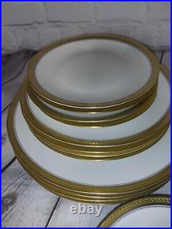 Fine China Dinnerware Gold Platinum Favorit Hutschenreuther Bavaria 4 Settings