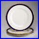 Four-4-Vntg-Royal-Worcester-Aston-Cobalt-Blue-Gold-Dinner-Plates-10-75-D-01-trw