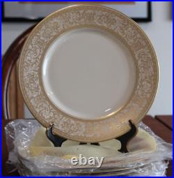 Francisacan Renaissance Gold 12 Dinner Plates 10 5/8