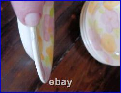 Franciscan Garden Party Earthenware Pink Floral Lot Of 22 New Bowls Dishes Cups