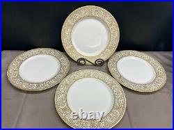 Franciscan Masterpiece RENAISSANCE GOLD Set of 4 Dinner Plates 10 1/2
