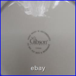 Gibson Claremont Gold Dinnerware 4 Place Settings Ivory Base Gold Trim 20 Pieces