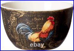 Gilded Rooster 16 Pc Dinnerware Set, Service for 4 Gilded Rooster 16 Pc Dinnerware Set, Service for 4