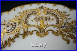Gilman Collamore & Co France 12 Gorgeous Gold Enamel China Cabinet Dinner Plates