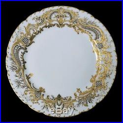 Gilman Collamore & Co France 12 Gorgeous Gold Enamel China Cabinet Dinner Plates