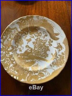 Gold Aves Royal Crown Derby Dinner Plate