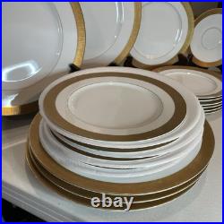 Gold Rim Encrusted Sango China Japan Gerogetown 3557 Fine China 25pc Gold Rim Encrusted Sango China Japan Gerogetown 3557 Fine China 25pc