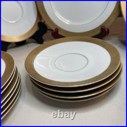 Gold Rim Encrusted Sango China Japan Gerogetown 3557 Fine China 25pc Gold Rim Encrusted Sango China Japan Gerogetown 3557 Fine China 25pc