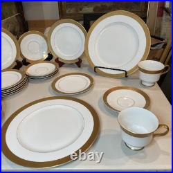 Gold Rim Encrusted Sango China Japan Gerogetown 3557 Fine China 25pc Gold Rim Encrusted Sango China Japan Gerogetown 3557 Fine China 25pc