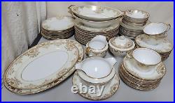 Goldwyn by Meito Fine China Hand Painted Made In Japan 60 Pieces