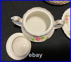 Grindley Cream Petal Bone China from England 36 piece set Rose Bouquet