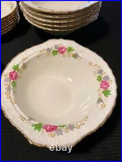 Grindley Cream Petal Bone China from England 36 piece set Rose Bouquet