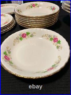 Grindley Cream Petal Bone China from England 36 piece set Rose Bouquet