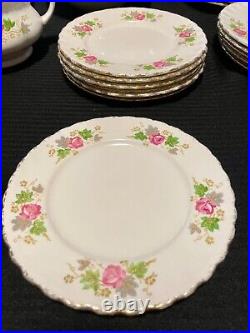 Grindley Cream Petal Bone China from England 36 piece set Rose Bouquet