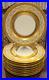 H-C-HEINRICH-CO-SELB-BAVARIA-22K-GOLD-ENCRUSTED-10-3-4-DINNER-PLATES-Set-of-10-01-okq