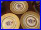 HUTSCHENREUTHER-SELB-Bavaria-Gold-Encrusted-Flower-Charger-Dinner-Plate-Set-Of-3-01-ifyn