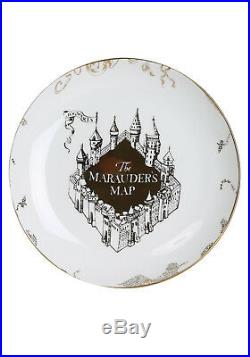 Harry Potter Marauder's Map Porcelain 16 Piece Set 4 Dinner Plates, 4 Salad Pl