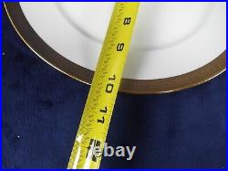 Haviland Du Barry Gold Encrusted Set 4 Dinner Plates 10 1/4