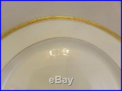 Haviland Limoges Marquis Gold Rim Verge Dinner Plates 9-3/4 Lot (12)