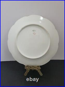 Haviland Limoges Schleiger 29 K DINNER Plate Gold white pink 9 3/4 in (Set of 6)