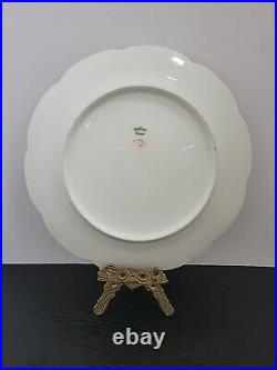 Haviland Limoges Schleiger 29 K DINNER Plate Gold white pink 9 3/4 in (Set of 6)