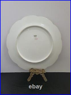 Haviland Limoges Schleiger 29 K DINNER Plate Gold white pink 9 3/4 in (Set of 6)