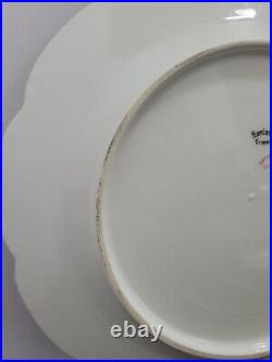 Haviland Limoges Schleiger 29 K DINNER Plate Gold white pink 9 3/4 in (Set of 6)