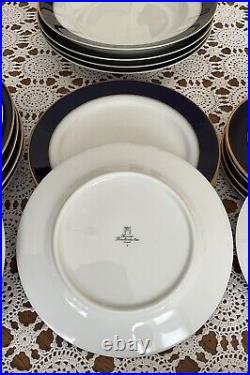 Heinrich- Germany- Echt Cobalt Blue -Dinnerware- 6 Place Setting