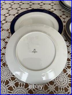 Heinrich- Germany- Echt Cobalt Blue -Dinnerware- 6 Place Setting