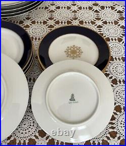 Heinrich- Germany- Echt Cobalt Blue -Dinnerware- 6 Place Setting