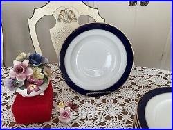 Heinrich- Germany- Echt Cobalt Blue -Dinnerware- 6 Place Setting