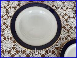 Heinrich- Germany- Echt Cobalt Blue -Dinnerware- 6 Place Setting