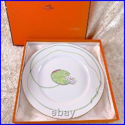 Hermes Paris Dinner Plate NIL Nile Porcelain Tableware 27cm with Case