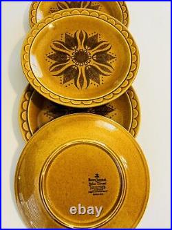 Homer Laughlin USA Golden Harvest Dinner Plates Set Of 11 Mustard Yellow Vtg 10