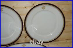 Hutschenreuther 11123 Cobalt & Gold (6) Dinner Plates, 10