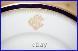 Hutschenreuther 11123 Cobalt & Gold (6) Dinner Plates, 10