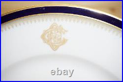 Hutschenreuther 11123 Cobalt & Gold (6) Dinner Plates, 10