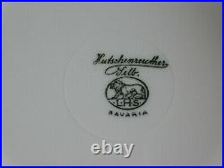 Hutschenreuther Heavy Gold Encrusted Dinner Plates Set of 9