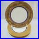 Hutschenreuther-LHS-4-Dinner-Plates-Cobalt-Heavy-Gold-Encrusted-Rim-Selb-Bavaria-01-vza