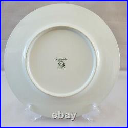 Hutschenreuther LHS 4 Dinner Plates Cobalt Heavy Gold Encrusted Rim Selb Bavaria Hutschenreuther LHS 4 Dinner Plates Cobalt Heavy Gold Encrusted Rim Selb Bavaria