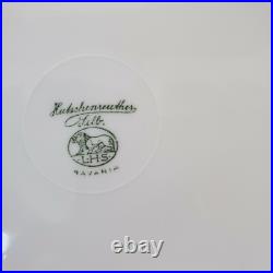 Hutschenreuther LHS 4 Dinner Plates Cobalt Heavy Gold Encrusted Rim Selb Bavaria Hutschenreuther LHS 4 Dinner Plates Cobalt Heavy Gold Encrusted Rim Selb Bavaria