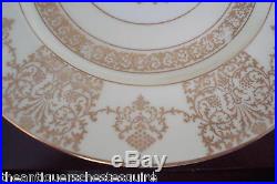 Hutshenreuther Selb Bavaria 6 dinner plates, white and gold8-1