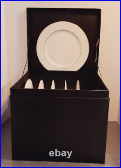 J. W. Krogman Allingham Gold Collection Dinner Plates 6 PC Set COA & Box NEW