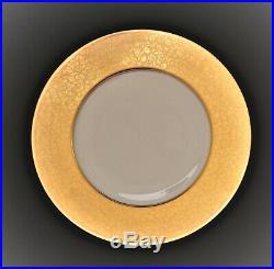 Jhw Bavaria Dinner Plates Set Of 6 Heavy Gold Encrusted