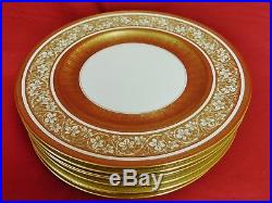 Krautheim Selb Bavaria Gold Encrusted Dinner Plates-Set of 8 MINT