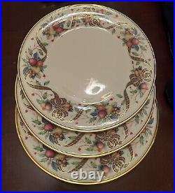 LENOX HOLIDAY TARTAN Dinner Plate 10 3/4 Dimension Collection Gold Band Set 3
