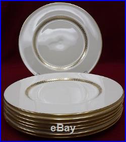 LENOX china IMPERIAL P338 pattern Set of 8 Dinner Plates 10-1/2