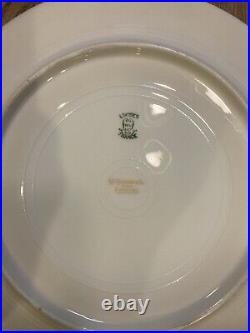 LIMOGES Wm. Guerin DINNER PLATES COBALT BLUE With Gold ENCRUSTED EDGE Mint