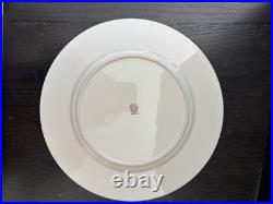 Lenox 10.5-inch Plate Celadon Rim with Raised Gold Signed 1830/L37 set of 4