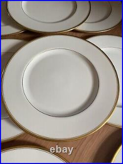 Lenox 1830 / T 17 Vintage Gold Trim Dinner Plates Set Of Eight